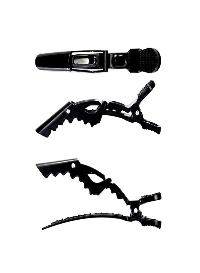 BEINY 6Pcs Plastic Non Slip Hair Clips - Professional Hairdressing Styling Sectioning Clips - Salon Alligator Clips for Thick Hair - Haircut Accessories Hairgrips for Women Girls (Black) - Image 5