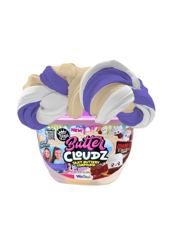 WeCool Compound Kings Butter Cloudz Campfire S'mores Scented Slime in a Tub (380 g)  - Image 2