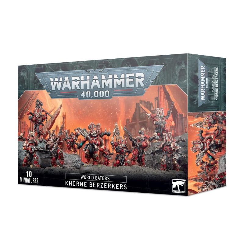 Games Workshop Warhammer 40,000 World Eaters: Khorne Berzerkers 43-10-99-12-01-02-153 Red One Size