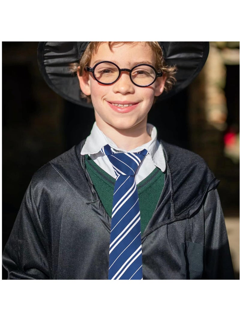 YelaJoy Compatible for 6 Piece Harry Potter COS Performing Set, Harry Potter Ravenclaw Deluxe Robe Childs Costume with Wand Tie Scarf,Costume for Harry Potter Fans Cosplay Gifts Accessory-L  - Image 4