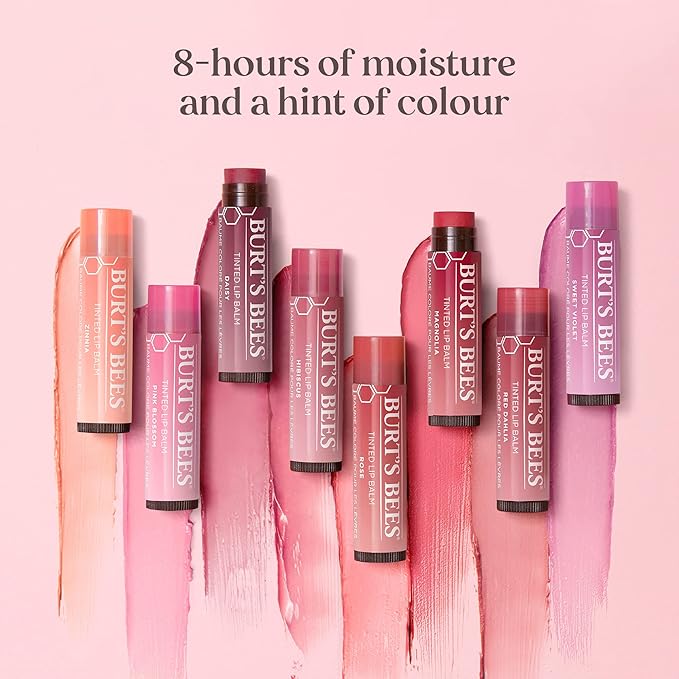 Burt's Bees Burts Bees Lip Balm Multipack Beeswax Lip Balm Hibiscus Tinted Lip Balm Value Duo Pack 2x425g Pink Pack Of 1 - Image 4