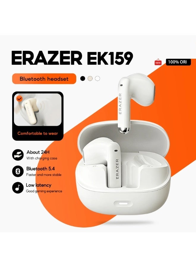 ERAZER EK159 True Wireless Bluetooth 5.4 Earbuds with HIFI Stereo Sound & Mic, Low Latency - Image 1