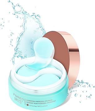 FOREO IRIS Under Eye Patches Dark Circles Under Eye Treatment Women Men Eye Patches Skincare Hydrating Gel Eye Mask Collagen Vitamin C Vitamin E 60 Under Eye Masks - Image 1
