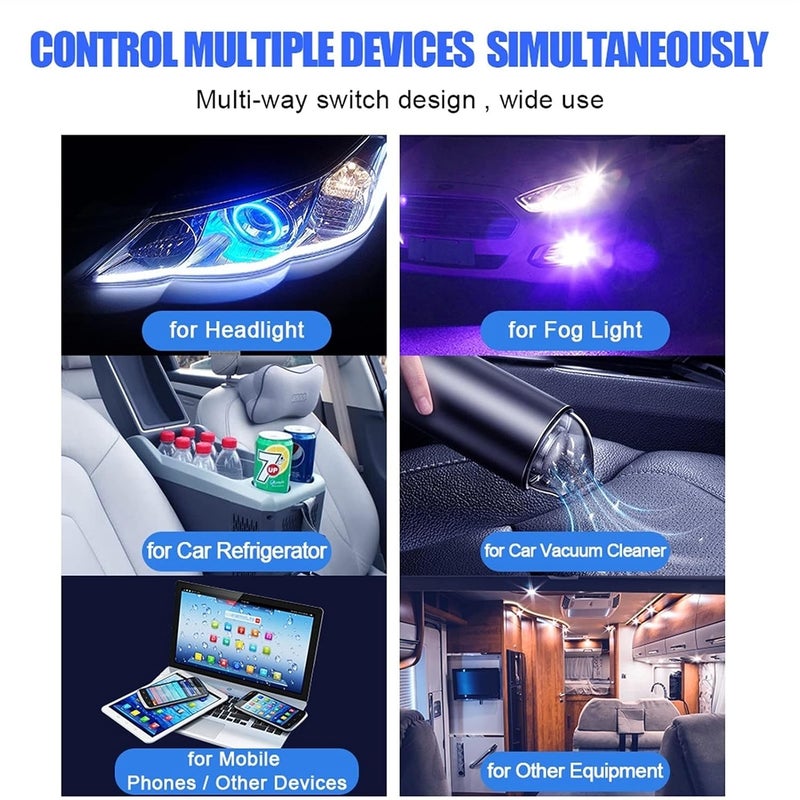 Wivplex 4 Gang Car Switch Panel with USB and Voltmeter - Image 3