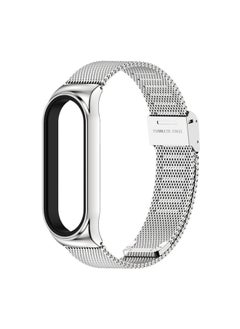 Universal Metal Strap For XiaomiBand 8 7 6 5 4 3 Cs Stainless Steel Milanese Buckle Fitness Tracker Replacement Band-Color:Silver CS Buckle-Specifications:06 Line Meters 8/9
