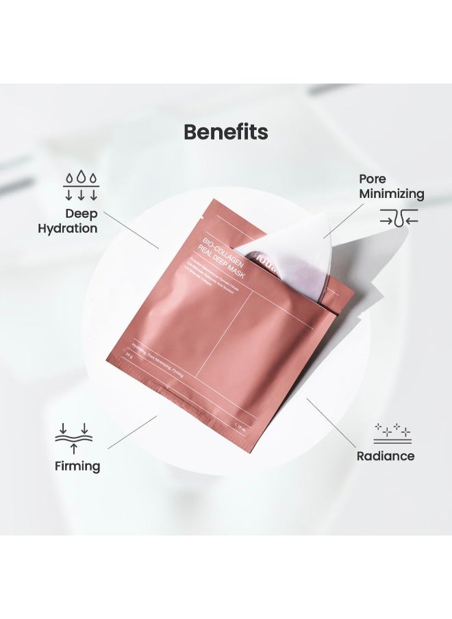 BIODANCE - BIODANCE Bio-Collagen Real Deep Mask, Hydrating Overnight Mask, Pore Minimizing, Elasticity Improvement, 34g x4ea - Image 1