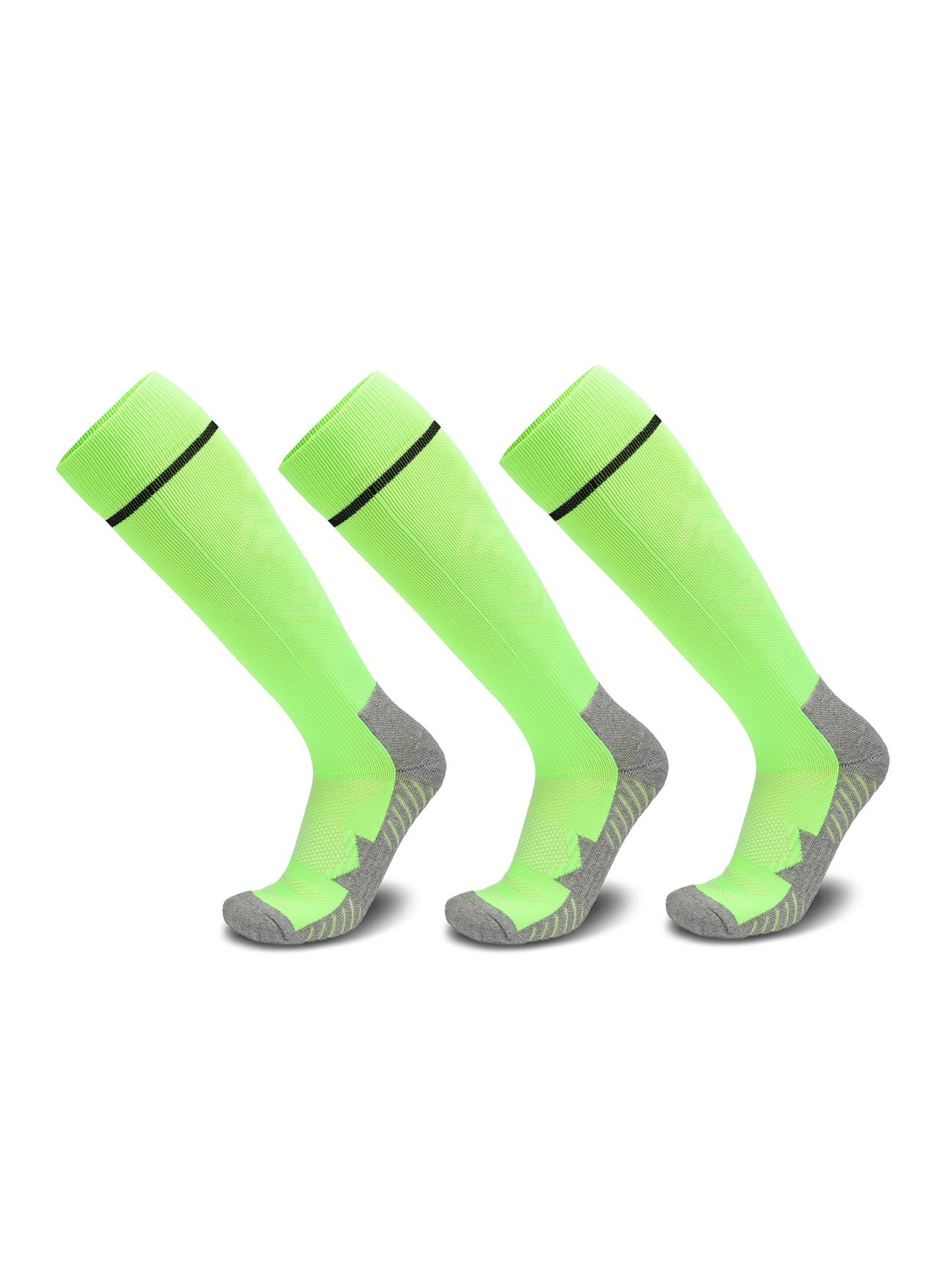 Men's Soccer Socks (1/2/3/4 Pair) Sport Cushion Athletic breathable, comfortable, anti slip, cushion protect, sweat absorption Socks for Kids Youth Adult Sports Accessory
