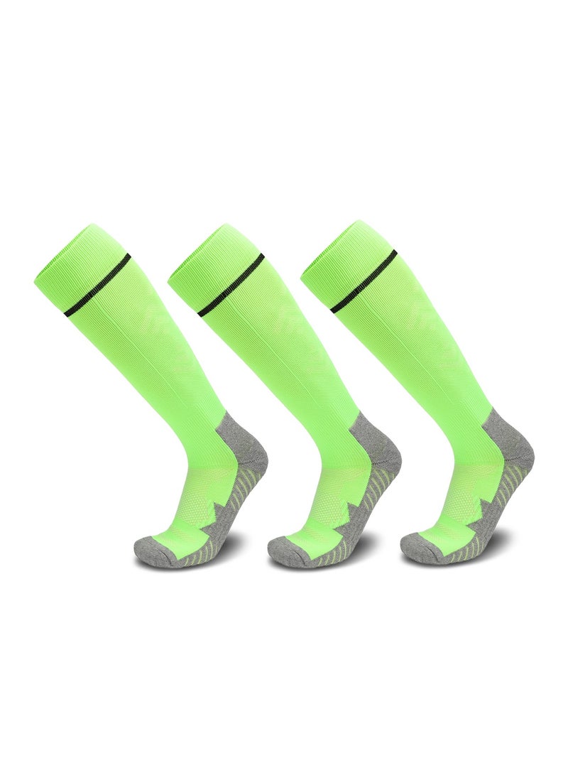 جناح السماء جوارب كرة القدم للرجال (1/2/3/4 زوج) وسادة رياضية، قابلة للتنفس، مريحة، مضادة للانزلاق، حماية من الوسادة، امتصاص العرق، جوارب رياضية للأطفال والشباب والبالغين - Image 1