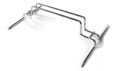 Cozy Products Cozy Legs Flat Panel Heater Stand, Desk Heater Metal Stand with Rubber Feet, Portable Heater Stand, 8" D x 18" W x 4.98" H, Silver, CLS - Image 1