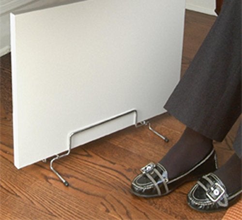 Cozy Products Cozy Legs Flat Panel Heater Stand, Desk Heater Metal Stand with Rubber Feet, Portable Heater Stand, 8" D x 18" W x 4.98" H, Silver, CLS - Image 3