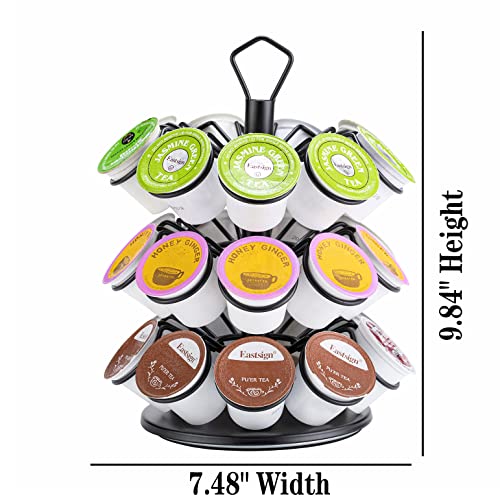 Rice rat K-Cup Storage Coffee Capsules Pod Holder Carousel Capsule Display Storage for k-cup（27pods-3tiers） - Image 2