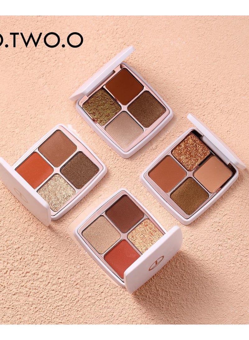 O.TWO.O O2O Moroccan Eyeshadow Palette 4 Colors No. 04 - 13.5g - Image 2