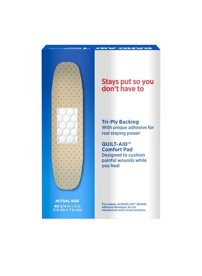 Band-Aid Brand Tru Stay Strips Adhesive Bandages For First Aid And Wound Care All One Ct 40 Count (Pack of 1) Sheer - Image 5