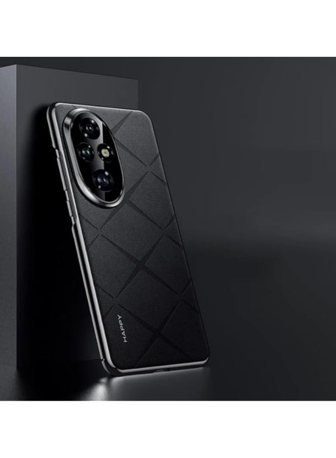 general Case Compatible with Deluxe Plain Leather Honor 200 Pro, Camera Lens Protection, Shock and Drop Protection Case, Hard Slim Case Compatible with Honor 200 Pro - Image 1