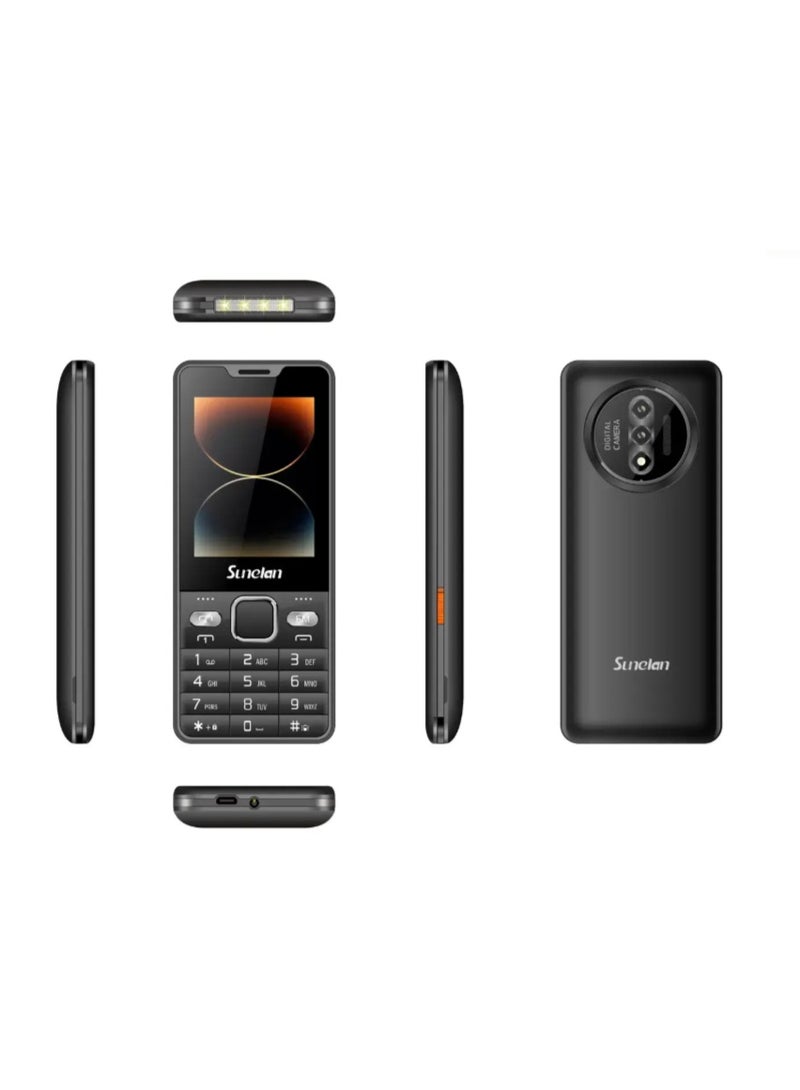  ‏سونيلان هاتف سونيلاين Miracle 50 ثنائي الشريحة ببطارية 3000 مللي أمبير اسود - Image 1