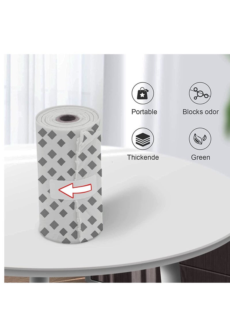 LuQu - Diaper Disposal Bag Dispenser with 2 Biodegradable Garbage Bag Rolls-Pack of 2 - Image 1