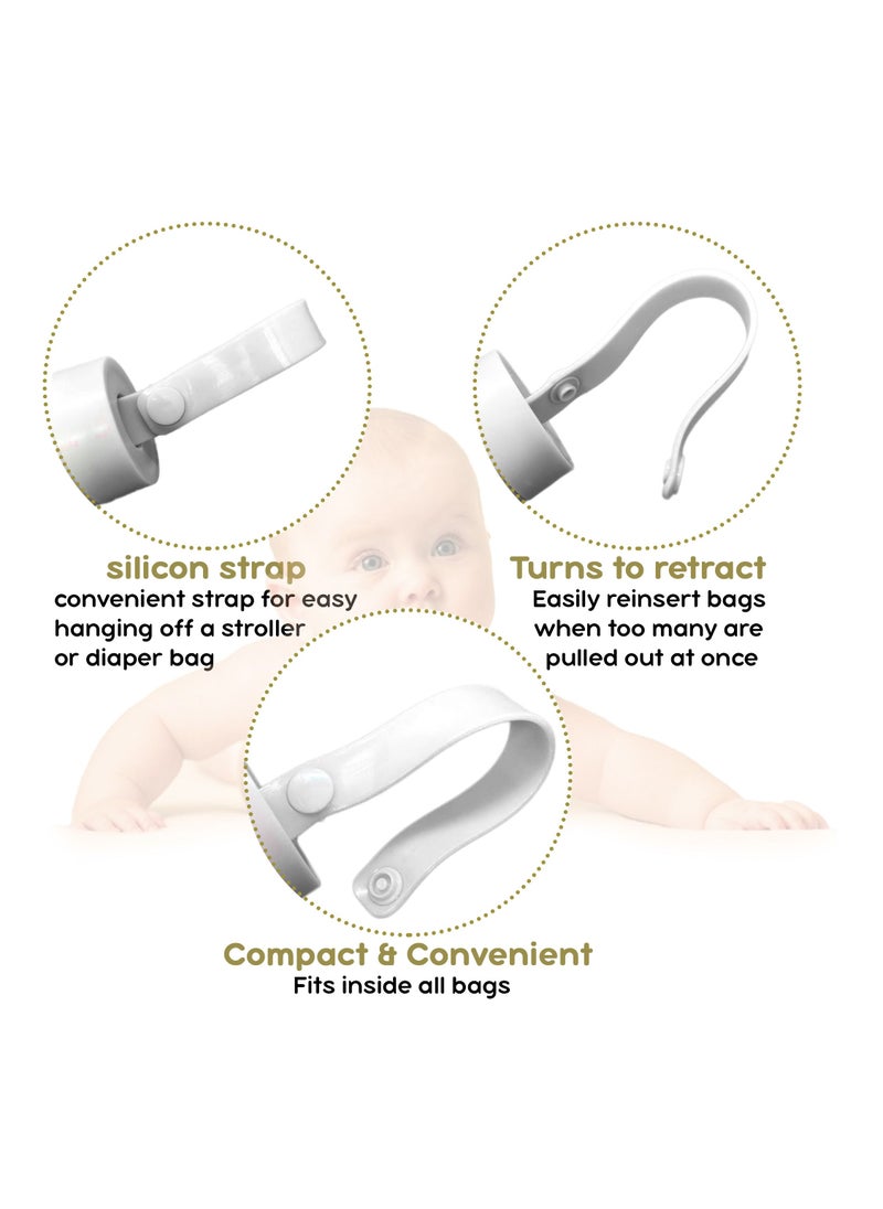 LuQu - Diaper Disposal Bag Dispenser with 2 Biodegradable Garbage Bag Rolls-Pack of 2 - Image 1