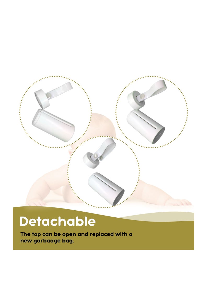 LuQu - Diaper Disposal Bag Dispenser with 2 Biodegradable Garbage Bag Rolls-Pack of 2 - Image 1