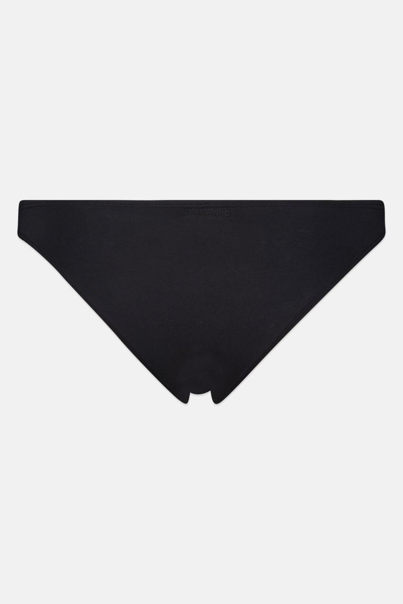 Billabong Women Plain Pull On Bikini Bottom, Black - Image 2
