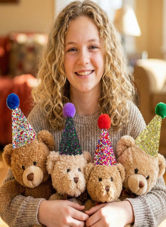 ValueBargain 10 Pack Party Hats for Stuffed Animals, Mini Birthday Hats for Stuffed Animals, Adjustable (Multicolor) - Image 4