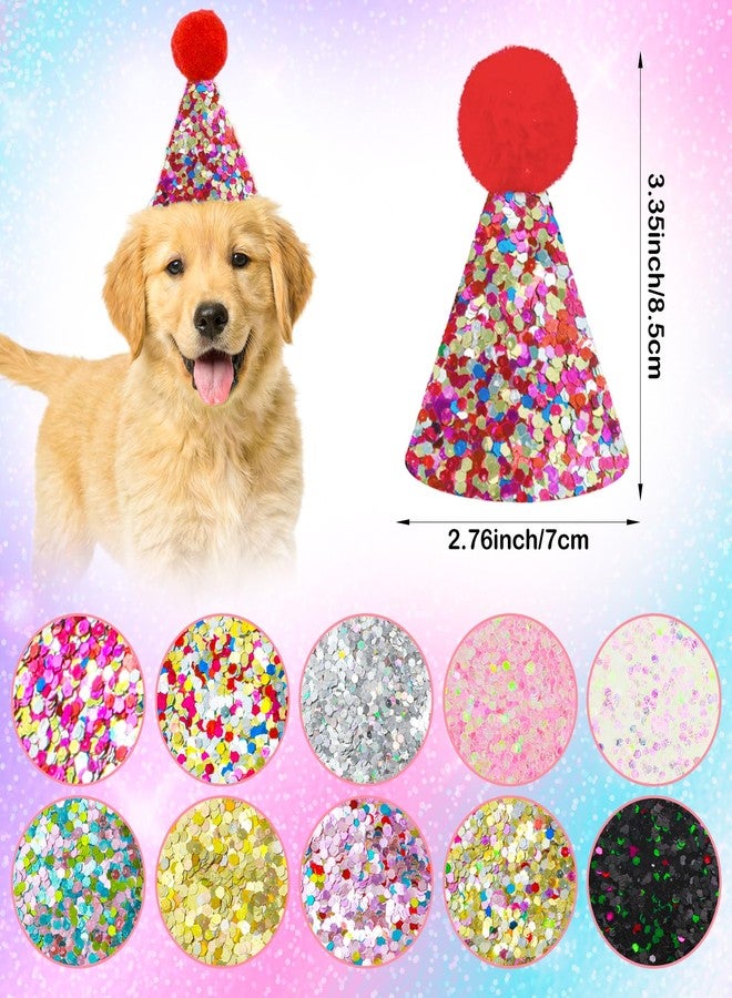 ValueBargain 10 Pack Party Hats for Stuffed Animals, Mini Birthday Hats for Stuffed Animals, Adjustable (Multicolor) - Image 3