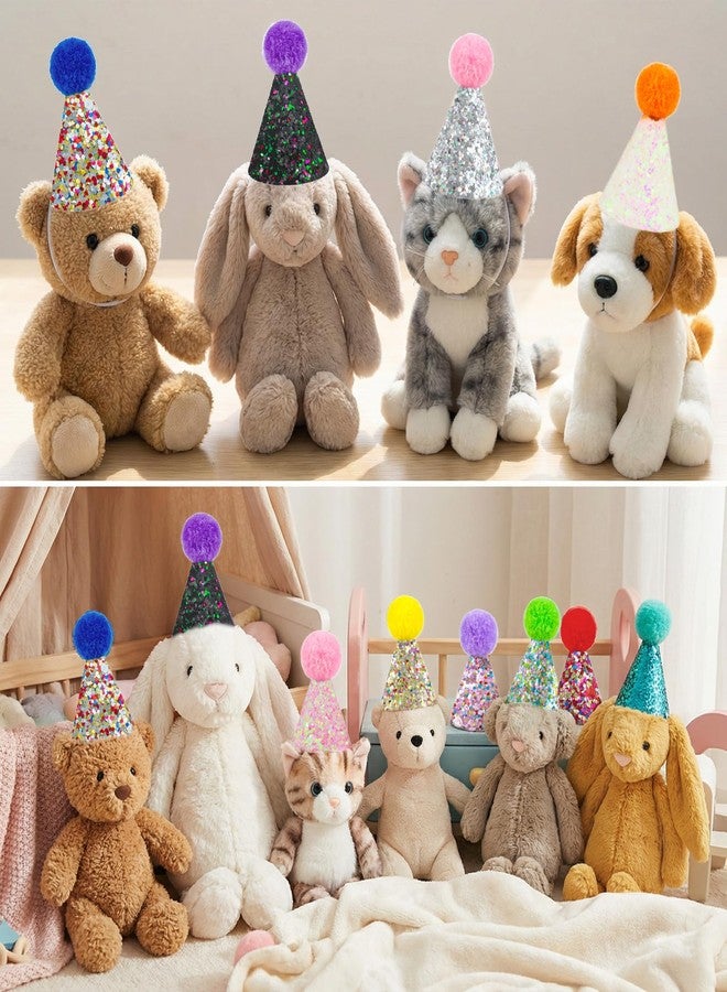 ValueBargain 10 Pack Party Hats for Stuffed Animals, Mini Birthday Hats for Stuffed Animals, Adjustable (Multicolor) - Image 5