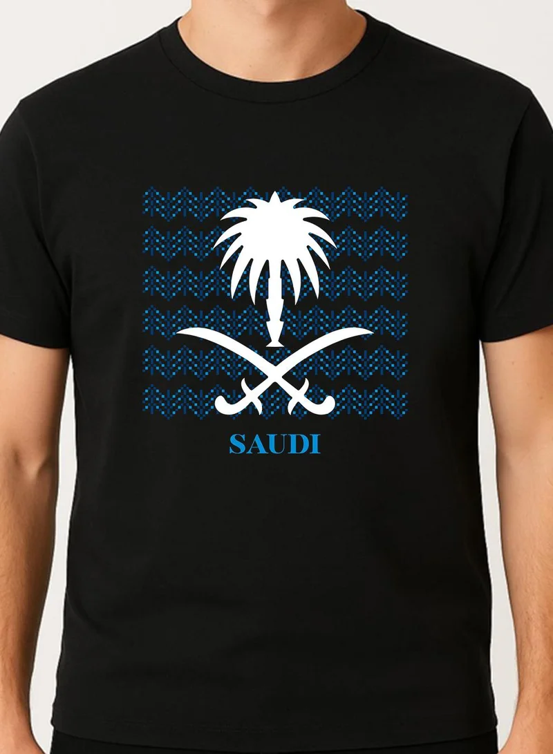 Lowha Cotton T-Shirt for Saudi National Day, Founding Day, Everyday Saudi Pride Wear for Women & Men
