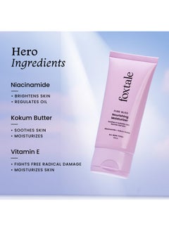 foxtale Nourishing Face Moisturizer With Niacinamide For 24 Hr Hydration Lightweight & Nonsticky For Soft & Glowing Skin Men & Women All Skin Types 50 Ml  - Image 3
