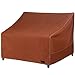 NettyPro Patio Loveseat Bench Cover 58 Inch, Waterproof 600D Heavy Duty Outdoor Furniture 2 Seater Sofa Cover, Brown - Image 2