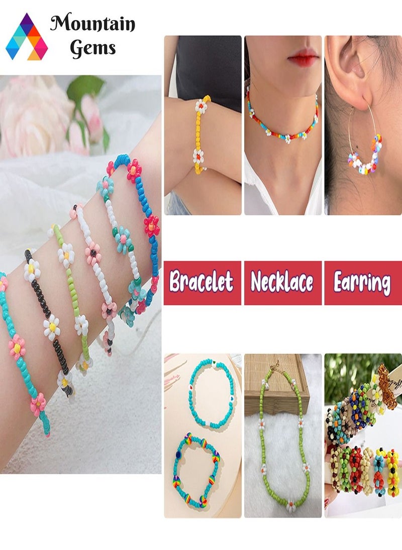 Mountain Gems - Frame Bead Loom Kit for Beaded Bracelets Earrings Belts Making Includes Seed Beads - Image 1