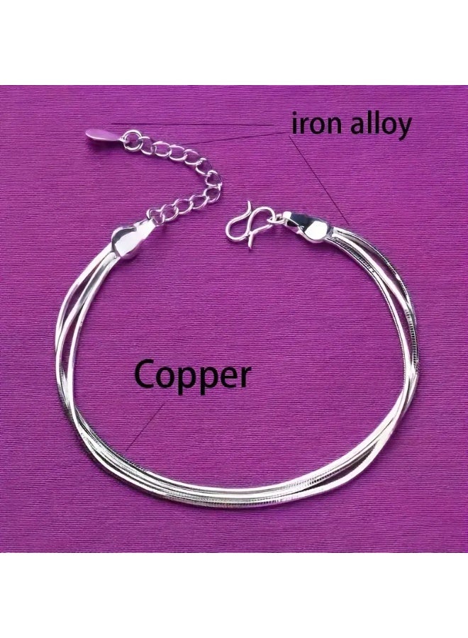 Goolsky أساور متعددة الطبقات بسيطة من الموضة الكورية للنساء مجوهرات أساور موضة ساخنة للنساء جديدة - Image 5