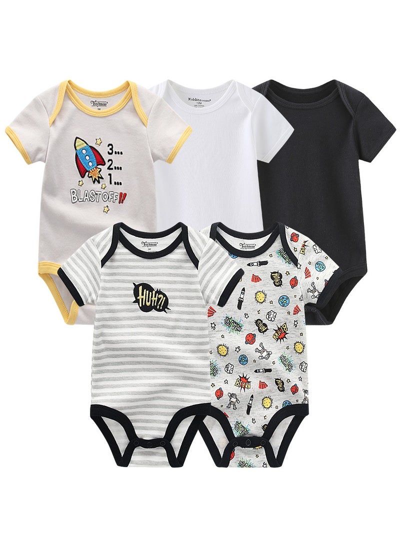 SKT Shiketro Pure Cotton Children's Clothing Five-Piece Set Breathable And Comfortable Baby Clothes 