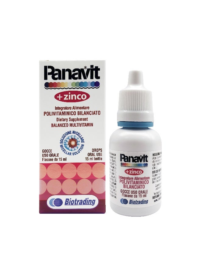 Biotrading Panavit + Zinc Multivitamin Drops 15Ml 