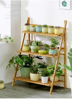 Beauenty Bamboo Plant Stands, Outdoor Multi-plant Plant Stands, Corner Plant Stand, Flower Stand, Plant Stand, Indoor Plant Table  - Image 1
