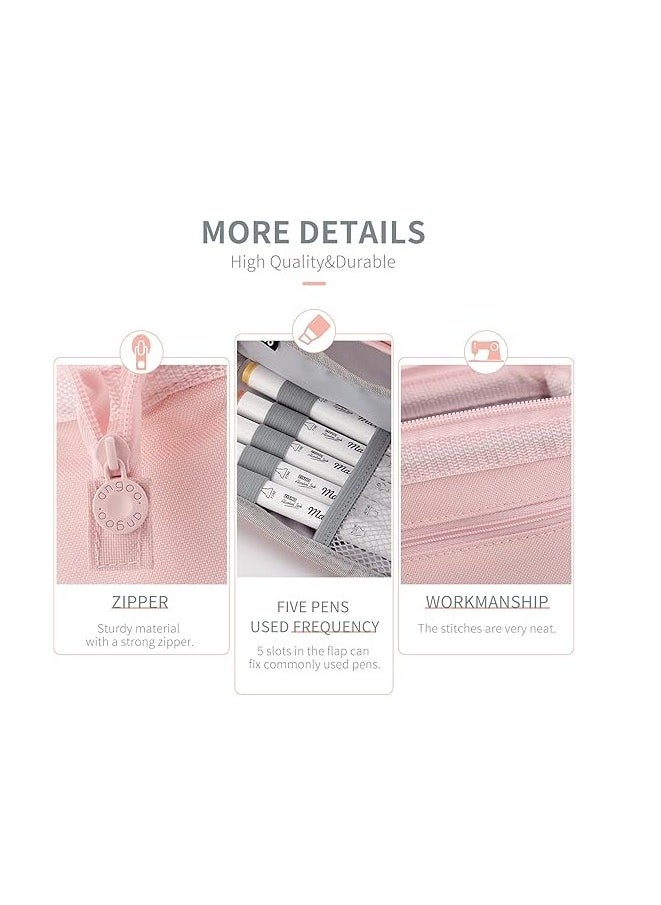 Bukela Pencil Case Large Capacity Pencil Pouch Handheld Pen Bag Cosmetic Portable Gift for Office School Teen Girl Boy Men Women Adult  - Image 3