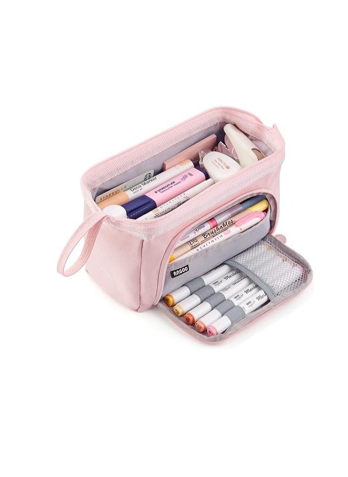 Bukela Pencil Case Large Capacity Pencil Pouch Handheld Pen Bag Cosmetic Portable Gift for Office School Teen Girl Boy Men Women Adult  - Image 1
