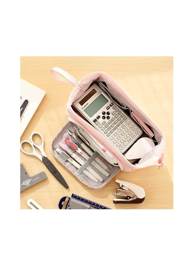 Bukela Pencil Case Large Capacity Pencil Pouch Handheld Pen Bag Cosmetic Portable Gift for Office School Teen Girl Boy Men Women Adult  - Image 2