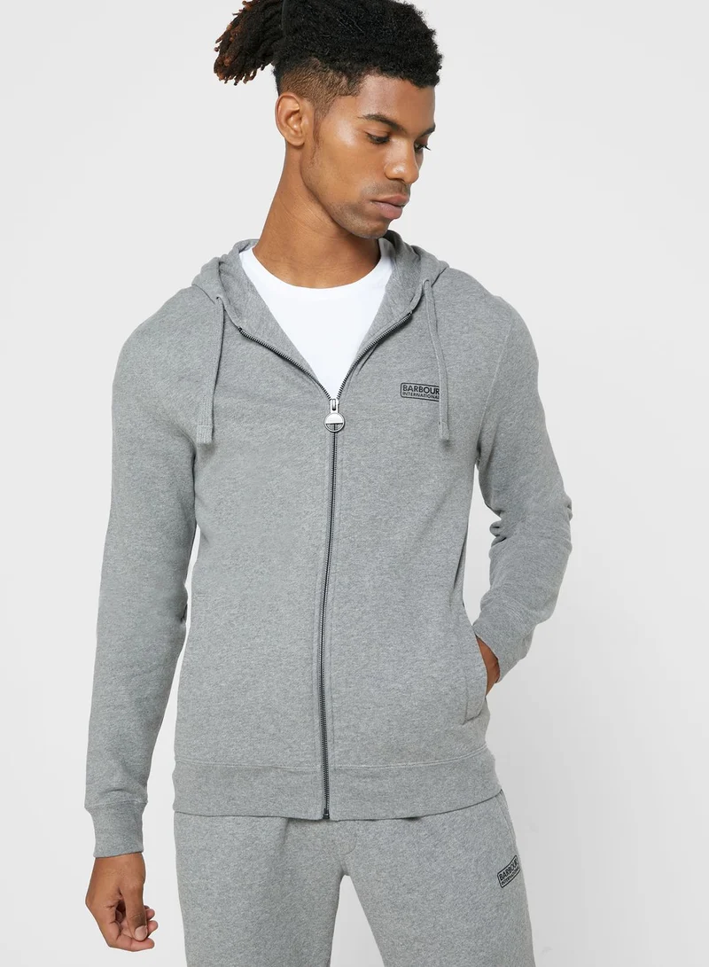 Barbour International Essential Zip Through Hoodie