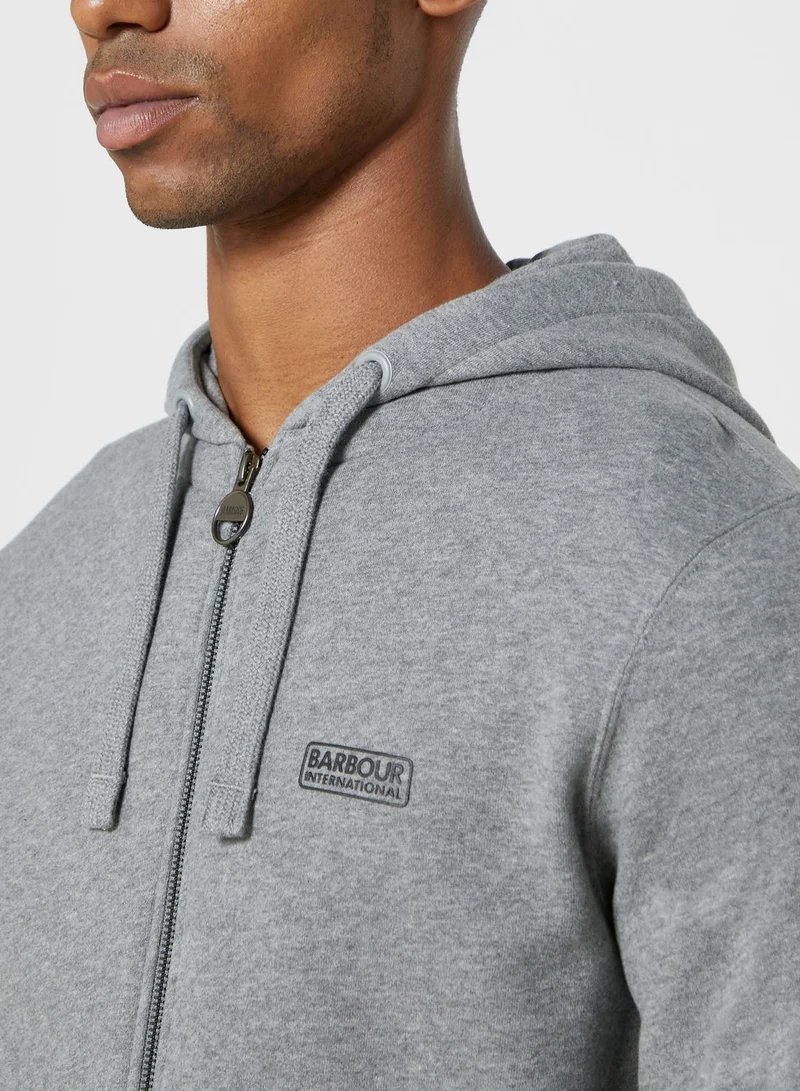 Barbour International Essential Zip Through Hoodie