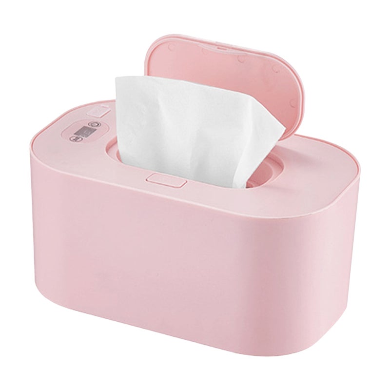 USB Baby Wet Wipe Warmer 3 Temperature Modes Diaper Wipe Warmer 10W Constant Temperature Large Capacity Portable Baby Wet Wipe Warmer Dispenser for Home Car Travel - Image 1