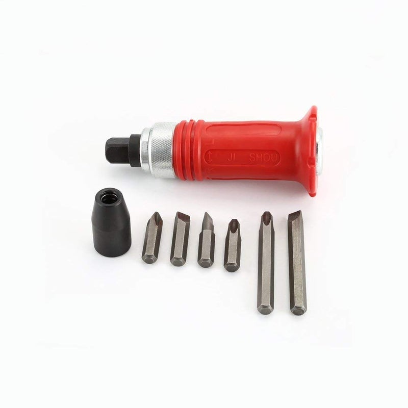 A. SHARIF A SHARIF Quan Neng Tools Heavy Duty Impact Driver 12 Drive with 6 Bits Screwdriver Bits Kit MultiFunctional HeavyDuty Hand Tools Set 7 Piece Set - Image 5