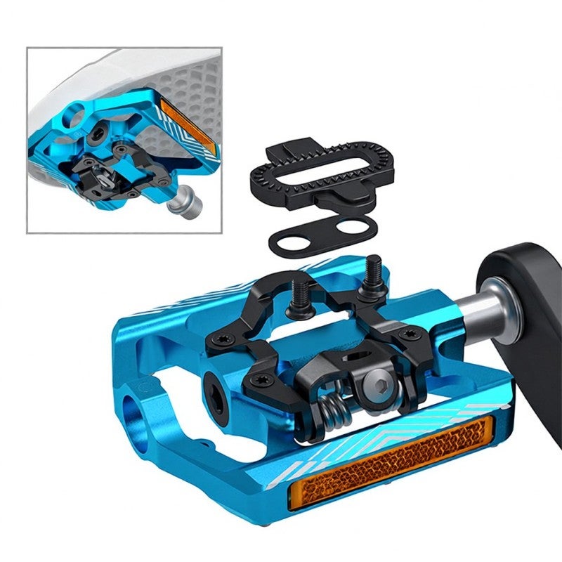 GEWAGE دواسات دراجة جبلية مع عاكس ضوئي من الألومنيوم خفيف الوزن لنظام SPD - Image 3
