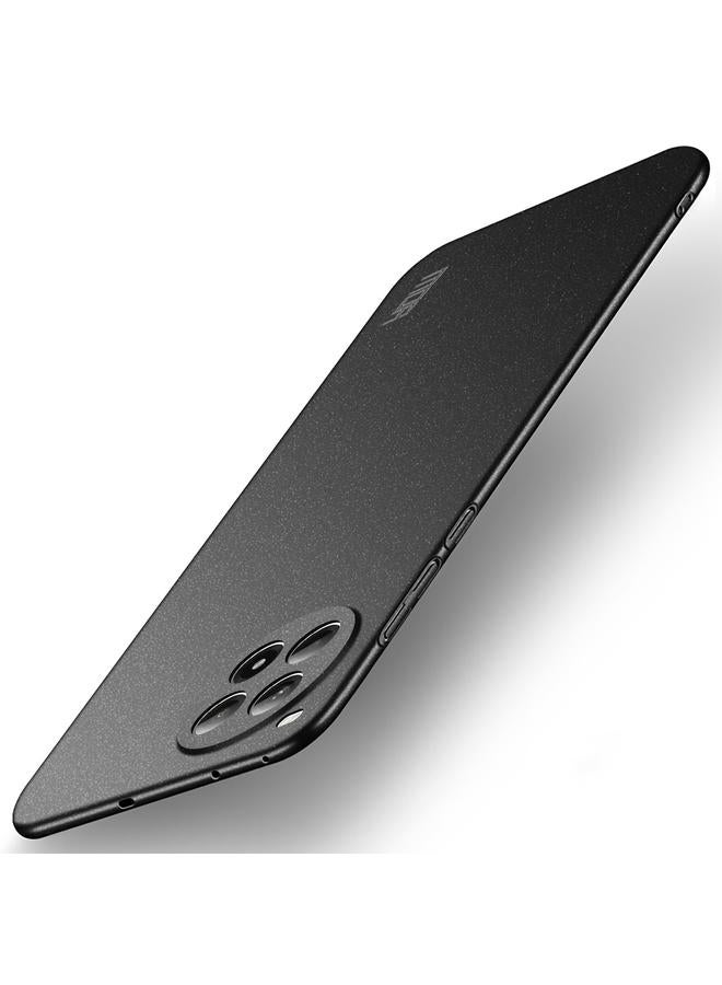 erorex For Oneplus Ace 3 Pro MOFI Fandun Series Frosted PC Ultra-thin All-inclusive Phone Case(Black) 