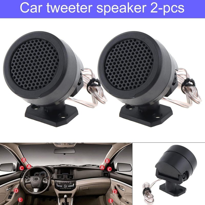 DriSentri 4pcs Dome Tweeters, 12V 500W High Efficiency Car Stereo Speakers, TP-006A Mini Dome Tweeter Speakers for Car Audio System Accessories - Image 3