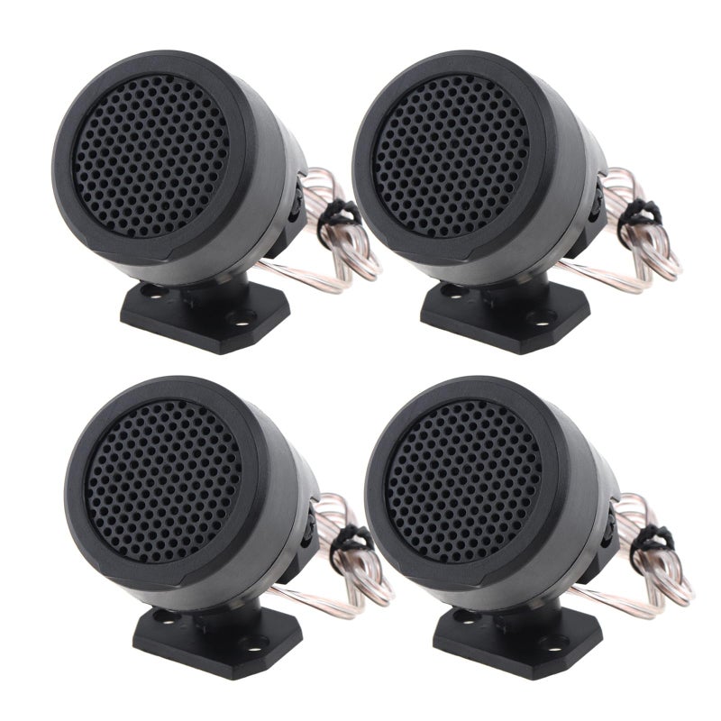 DriSentri 4pcs Dome Tweeters, 12V 500W High Efficiency Car Stereo Speakers, TP-006A Mini Dome Tweeter Speakers for Car Audio System Accessories - Image 1