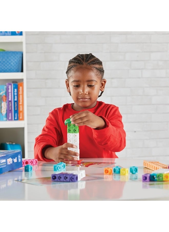 hand2mind - Numberblocks MathLink Cubes 11-20 Activity Set, 30 Numberblocks Activities Linked to TV Episodes, 155 NumberBlocks MathLink Cubes, Numberblocks Toys, Math Cubes, Homeschool Supplies - Image 1