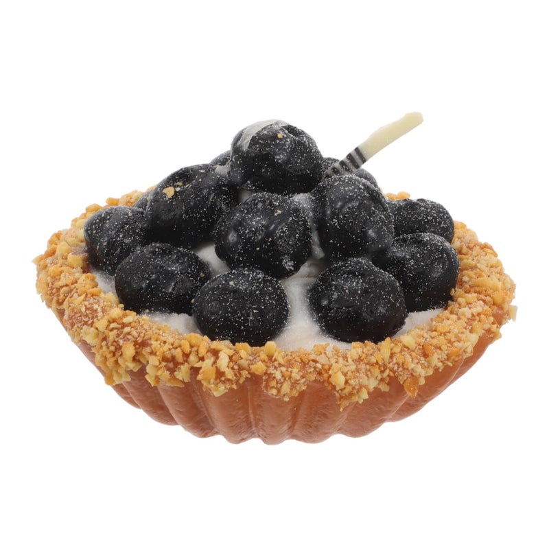 Realistic Blueberry Artificial Fruit Tart Prop for Home Kitchen Display Photography - Image 2