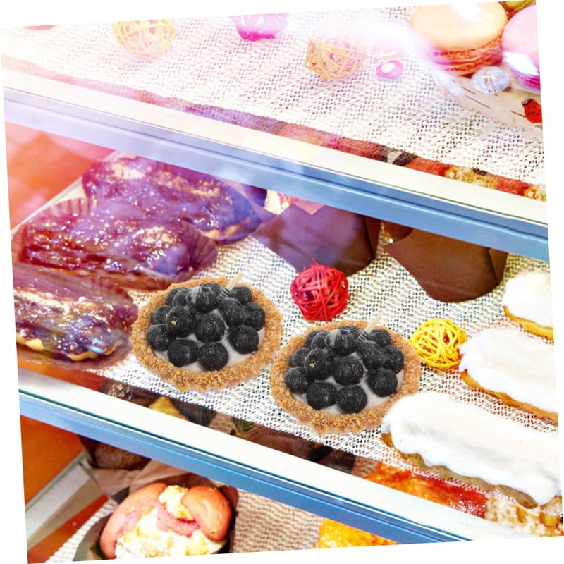 Realistic Blueberry Artificial Fruit Tart Prop for Home Kitchen Display Photography - Image 5