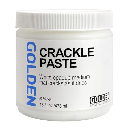 GOLDEN Crackle Paste 16 fl oz Jar Professional Acrylic Paste Medium Opaque - Image 1