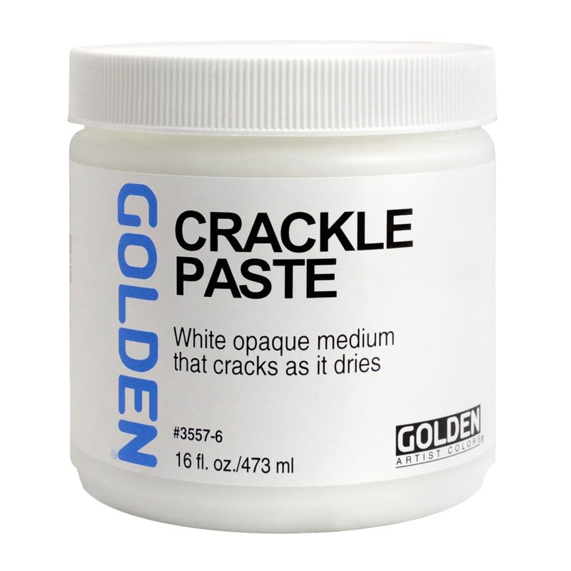 GOLDEN Crackle Paste 16 fl oz Jar Professional Acrylic Paste Medium Opaque - Image 2